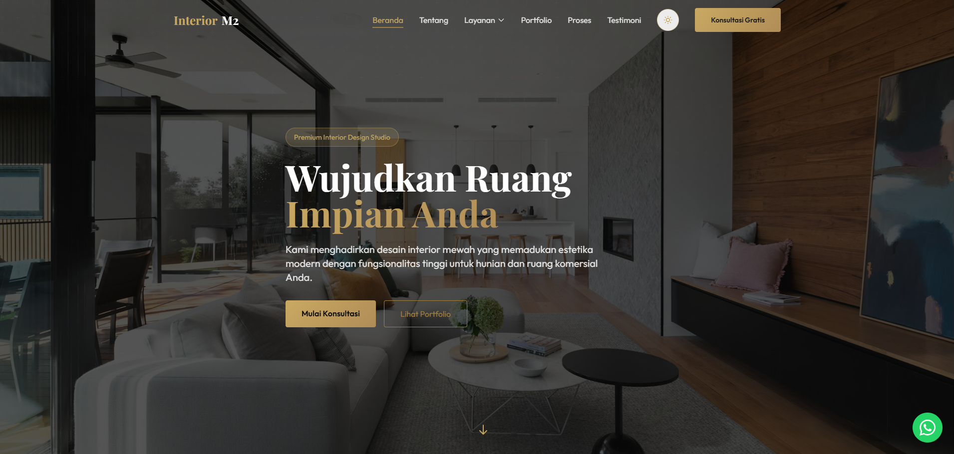 Profesional Template Website Interior